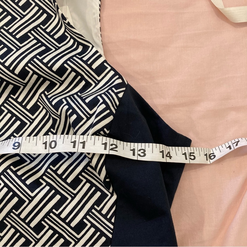 Banana Republic navy and white sheath tank bodycon dress career office occasion - Picture 5 of 16
